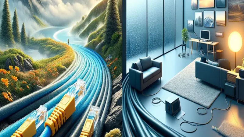 تفاوت کابل شبکه ایندور (Indoor) و اوتدور (Outdoor) در چیست؟